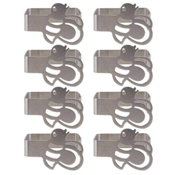 

clothing & wardrobe storage 8pcs practical table cloth holder durable tablecloth clamp kitchen supply silver