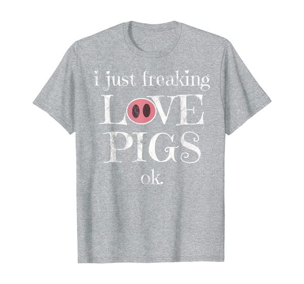 

I Just Freaking Love Pigs Farmer T-Shirt, Mainly pictures