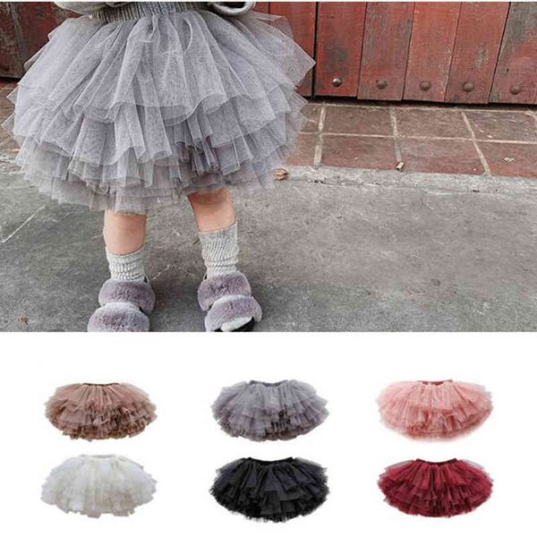 

spring autumn infant baby girls tutu skirts fashion fluffy tutu princess dance party tulle 210429, Blue