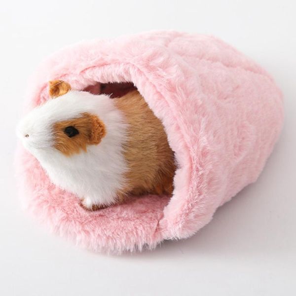 

small animal supplies hamster nest winter warm soft faux fluff hedgehog bed for guinea pig rat