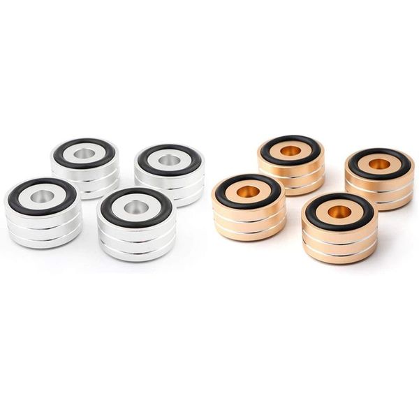 

computer speakers 4pcs 40x20mm aluminum hifi amp speaker isolation stand turntable dac feet pad