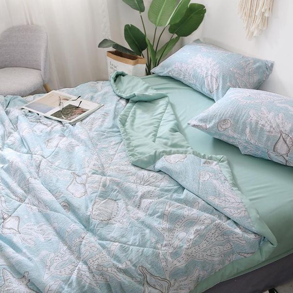 

comforters & sets quality stripe washed cotton summer air conditioner cool thin quilt comfortable home textile bedding duvets