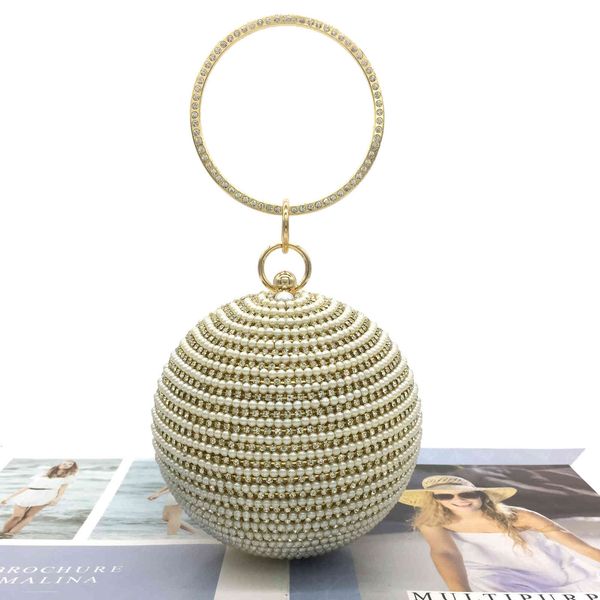 

evening bag ball dinner pearl chain handbag women's banquet dress