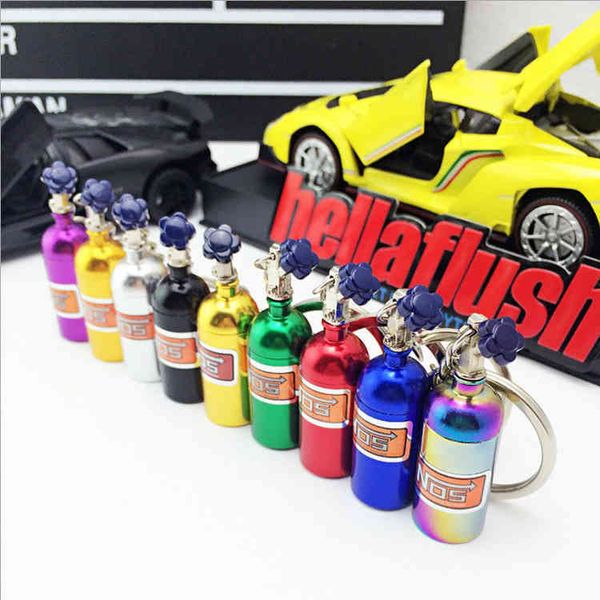 

keychains selling key creative metal turbine cartoon nos auto parts nitrogen cylinder, Silver