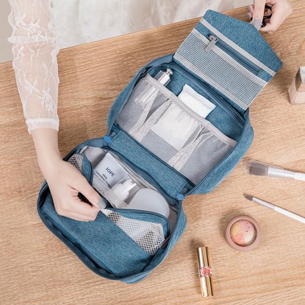 

storage bags travel cosmetic bag hanging waterproof toiletry kit bathroom organizer brush lipstick makeup pouch suitcase accessories supplie