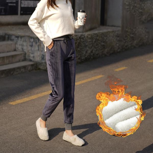 

harem pants warm harajuku joggers black wide leg sweatpants women trousers high waist casual korean pant femme 2021 women's & capris, Black;white