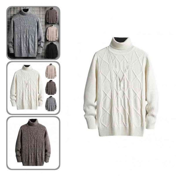 

solid breathable thermal anti-shrink pure color men winter sweater for school, Black