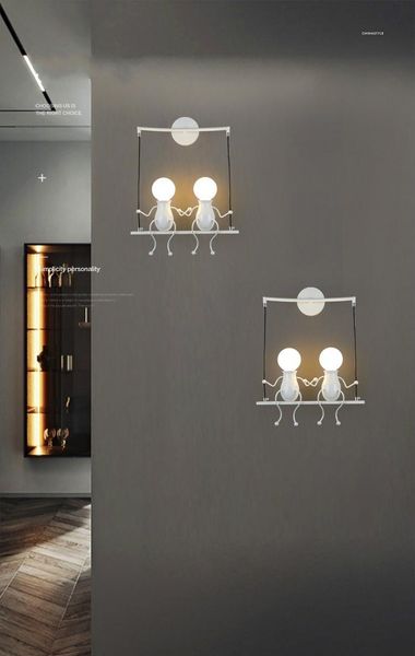 

wall lamp children's creative simple modern living room bedroom bedside corridor aisle stairs iron