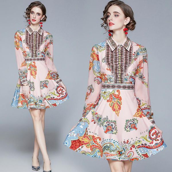 

simgent women dresses autumn spring long sleeve turn down collar print elegant office blouse dress vestidos femme robe sg011164 casual, Black;gray