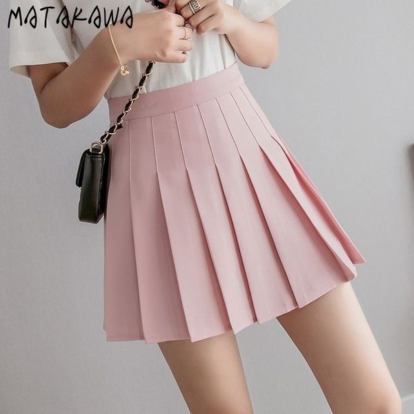 

matakawa sweet cute girls dance mini skirt women high waist pleated skirts cosplay black white short skirt fashion mujer faldas 210513