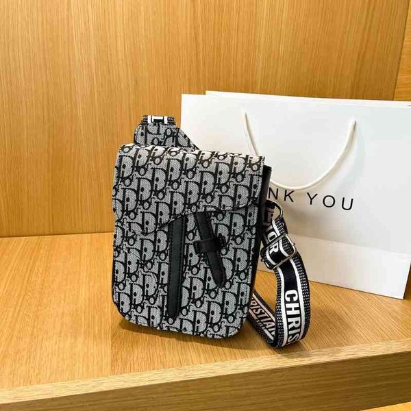 

wallet vertical mobile phone bag female 2021 fashion one shoulder messenger net red mini canvas, Red;black