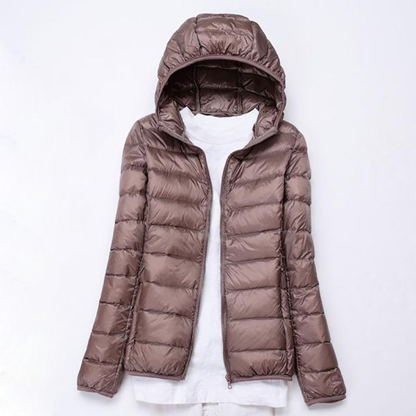 

women's jackets winter for women coat female jacket large size duck down ultra thin autumn outerwear chamarras de mujer, Black;brown