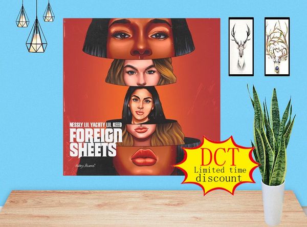 

foreign sheets nessly album poster music cover silk art print