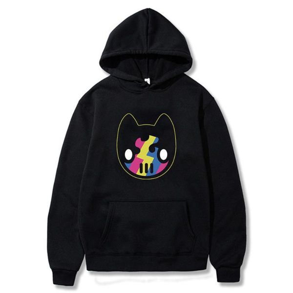 

men's hoodies & sweatshirts 2021 winter and autumn anime bleach hollow kurosaki printed hooded cozy pullovers students, Black