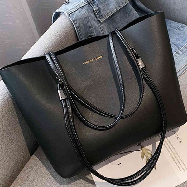 

solid color women's pu leather handbag luxury handbags designer large capacity tote bags for women 2021 shoulder bag