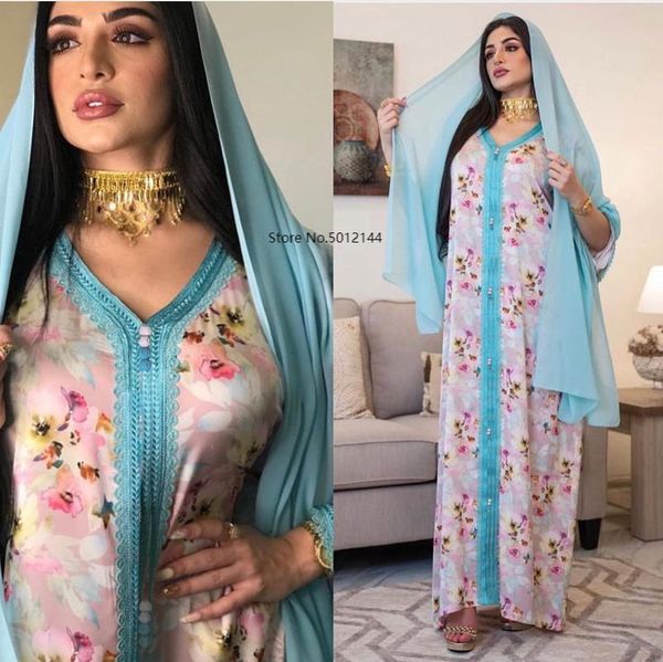 

ramadan print abaya dubai eid mubarak islam kaftan abayas for women muslim dress caftan marocain african robe longue femme ethnic clothing, Red