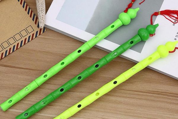 

gel pens lovely chinese cute hulusi pen cartoon stationery prize kawaii stydent office writing black neutral 48pc/lot