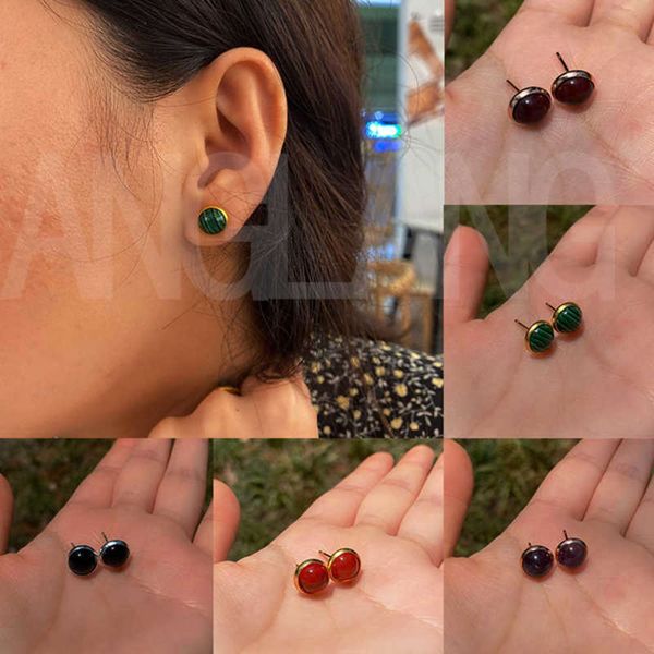 

bruiloft accessories 2021 natural stone malachi earrings for women vintage diy crafts unusual, Golden
