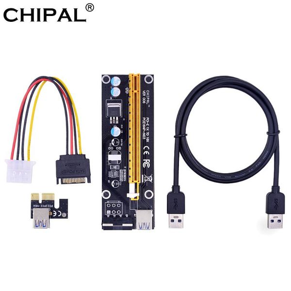 

pci express pci-e riser card pcie 1x to 16x adapter 4pin power usb 3.0 cable for mining miner computer cables & connecto connectors