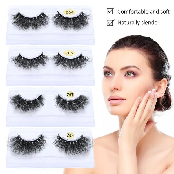 

false eyelashes 1pair 3d volume mink fake lasting lashes natural thick dramatic professional makeup eyelash extension