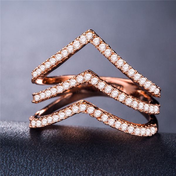 

mens and womens ring personalized geometric shape women's zircon plated gold silver jewelry, Golden;silver