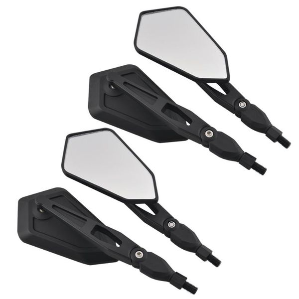 

motorcycle mirrors rearview mirror side fairing/handlebar mounted 10mm screw diameter matte/vivid black shell universal