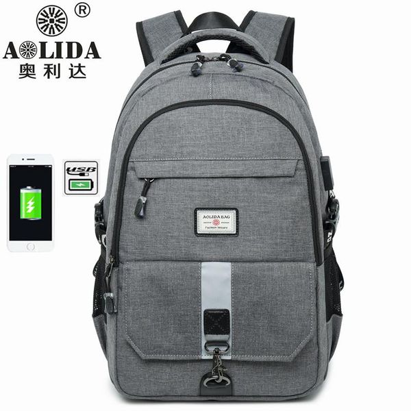 

backpack men usb charging backpacks large capacity business casual computer bag male multi-pocket travel student schoolbag
