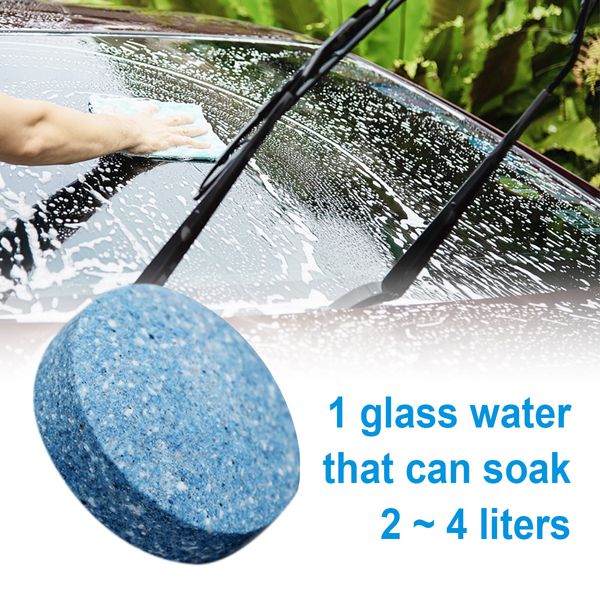 1 Pc carro pára-brisa limpeza efervescente tablets ultra-claros limpador de vidro detergente Universal home home wcing sólidos
