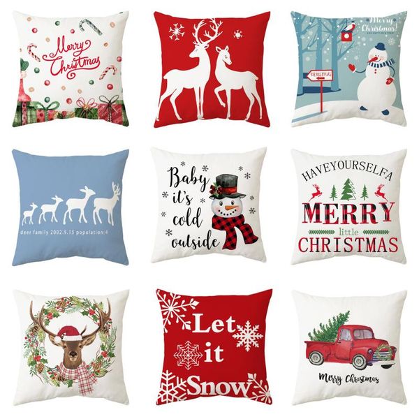 

pillow case sofa waist cushion christmas day gifts home decoration pillowcases living room decorations car seat