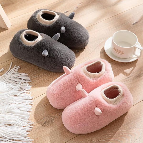 

clothing & wardrobe storage home slippers women winter floor shoes christmas elk indoor socks warm fur slides ladies plush pantoffels dames