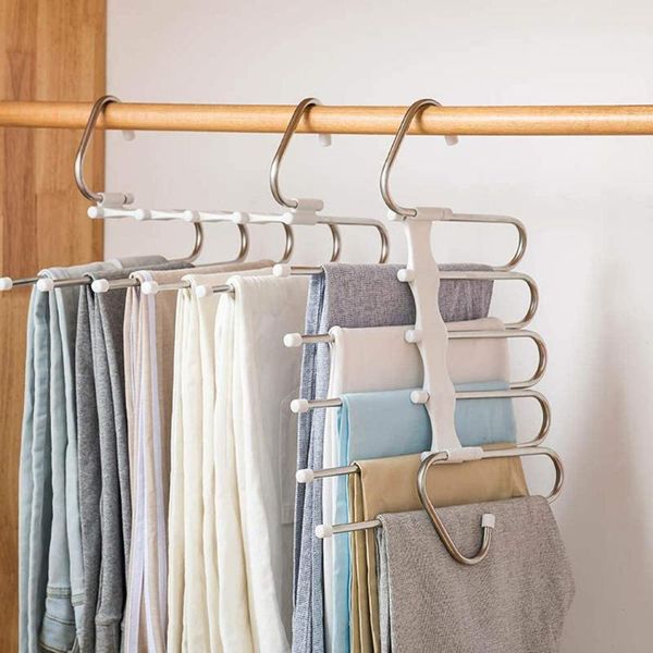 

hangers & racks creative multi-layer pants scarf storage rack multi-functional dormitory household wardrobe skirt tie clothing hanger organi