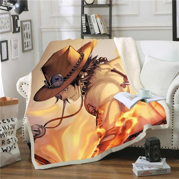

blankets anime 3d printing plush fleece blanket fashion quilts home office washable duvet casual kids sherpa 06