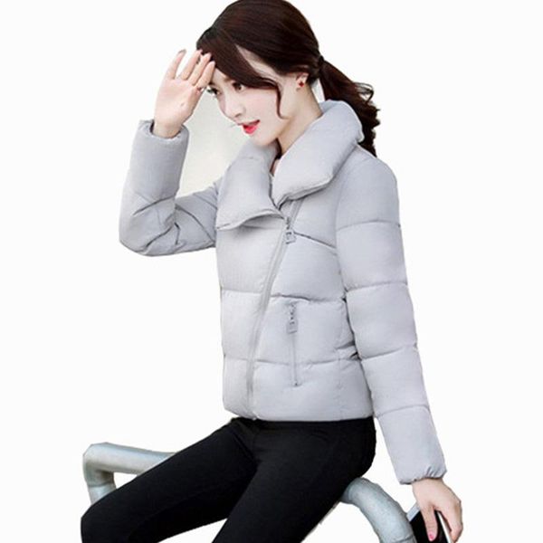

women's trench coats winter down cotton padded jacket women wadded jackets warm white coat parka bread style loose outwear yf185, Tan;black