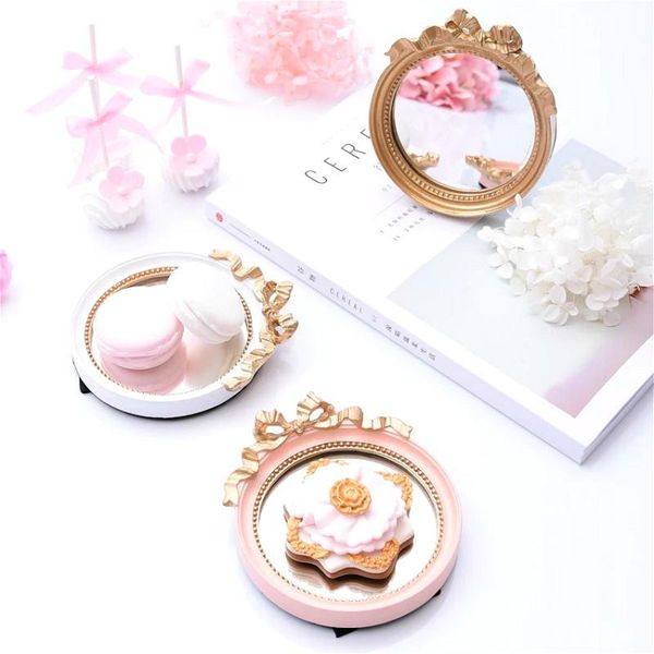 

kitchen storage & organization portable resin tray white trays golden mirror dish ring food sushi trinket plate home decor crafts