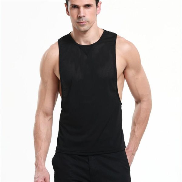 

bras sets s  l fishnet casual sleeveless black vest for men mesh gay lingerie erotic party costume fetish dress wear, Red;black