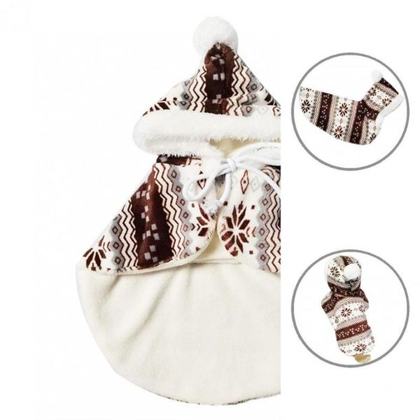 

cat costumes warm adorable christmas pet cloak coat fashion outfit skin-friendly for