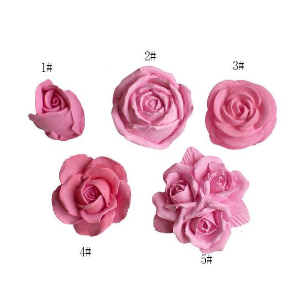 

rose flower silicone soap mold chocolate diy handmade candle cake candy baking mould molds craft tools