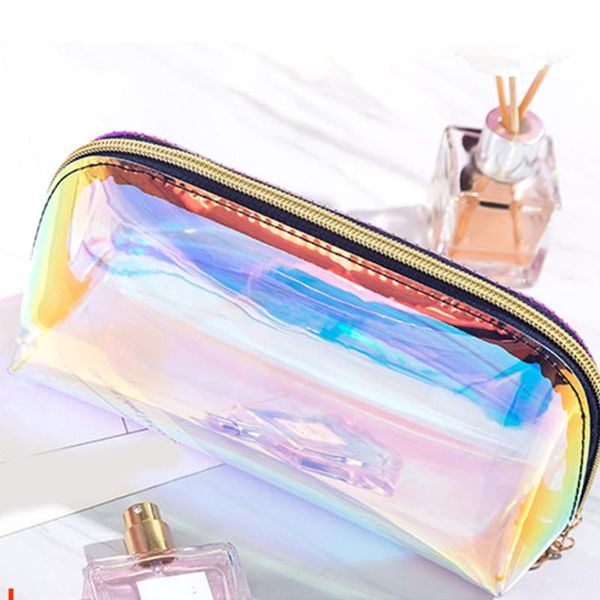 

case tpu portable women clutch make up fashion cosmetic bag travel transparent waterproof pouch storage casual zipper bags & cases