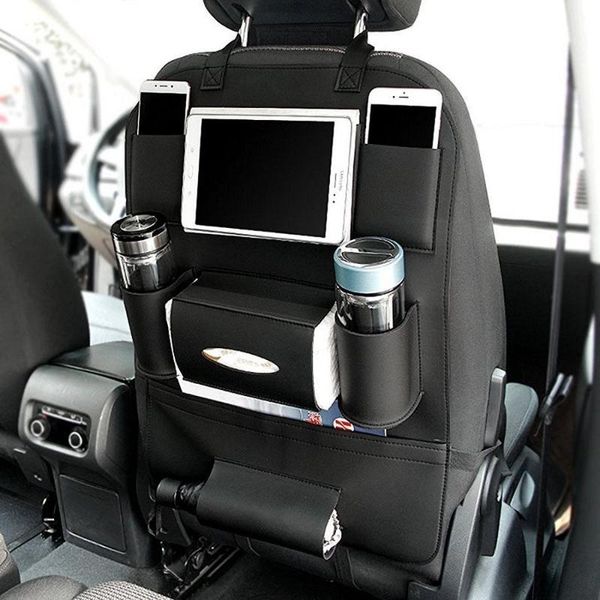 

car organizer convenient leather seat storage bags back cover