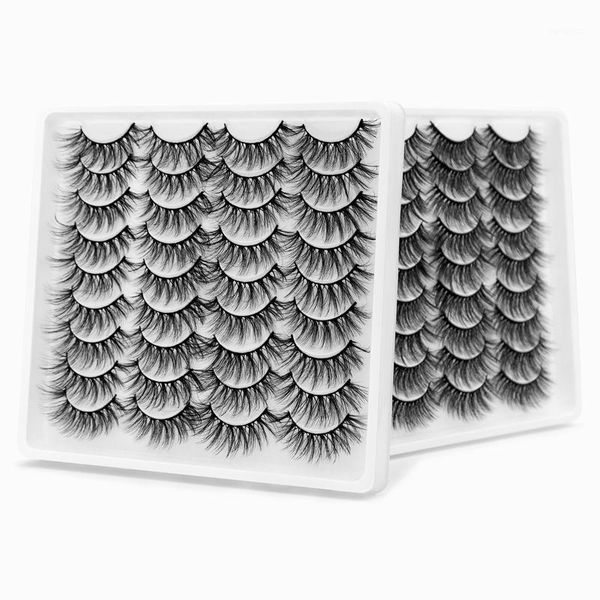 

18 pairs lashes 3d mink false eyelashes natural dramatic long wispies lash extension volume beauty eyelashes1
