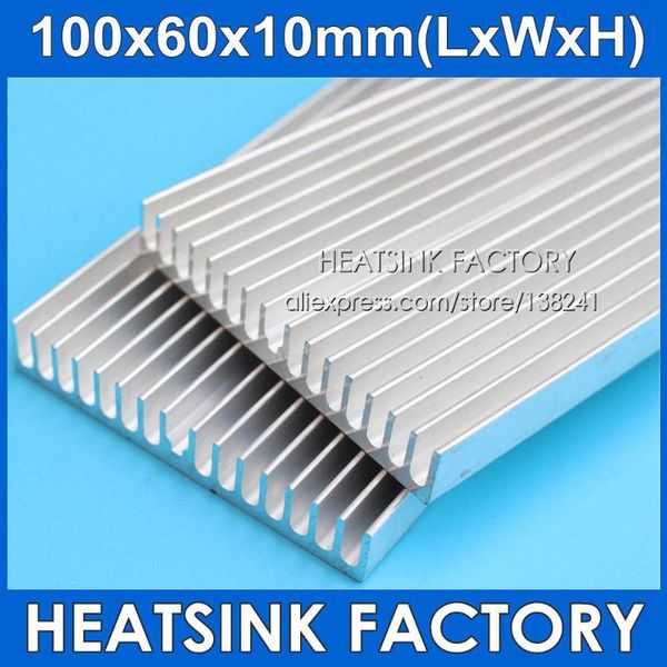 

fans & coolings 1pcs silver 100x60x10mm aluminum heatsink aluminium heat sink cooler radiator