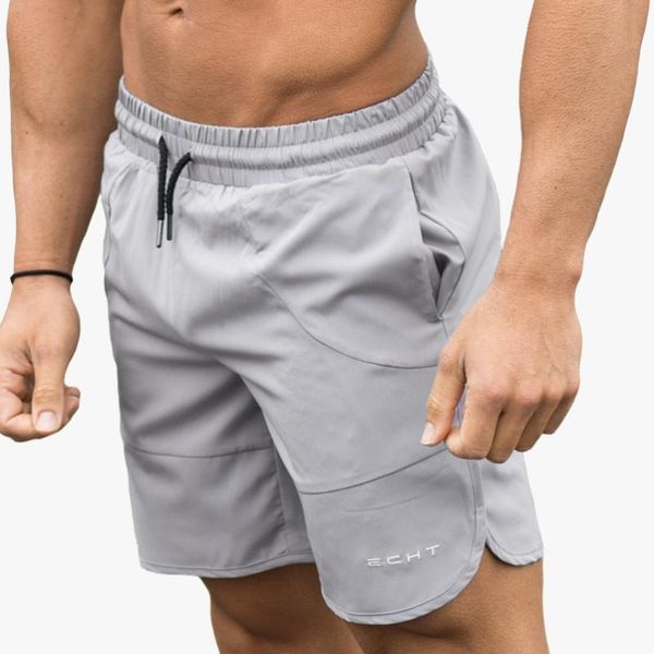 

running shorts mens gym training fitness short men bodybuilding jogging workout male pants sports casual clothing, Black;blue