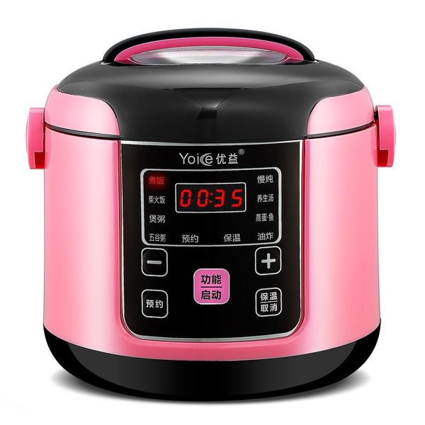 

home smart booking mini rice cooker 1-2-3 people multifunctional small kitchen appliances electric 400w cookers