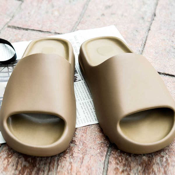 

yeesy slide women men slippers desert sand bone resin sandal bench foam runner sneakers indoor outdoor brown football basketball soccer shoe, Black