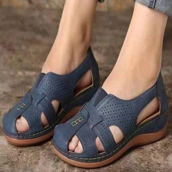 

sandals women breathable summer 2021 fashion wedges shoes female casual slippers bag heel flip flops ladies beach, Black