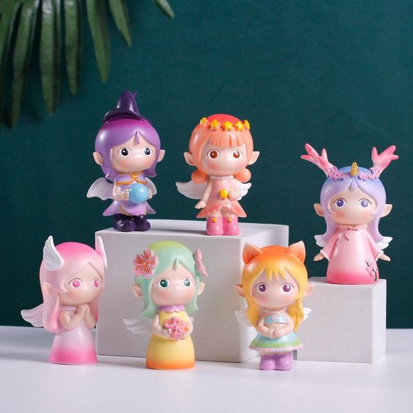 

decorative objects & figurines fairy kingdom fantasy flower cute cartoon doll holiday gift birthday garden accessories blind box toy angel