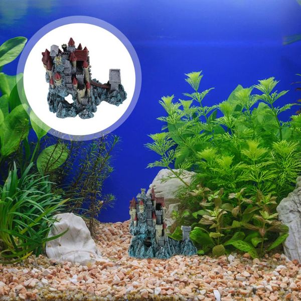 

decorations 1pc fish tank castle decor resin craft aquarium
