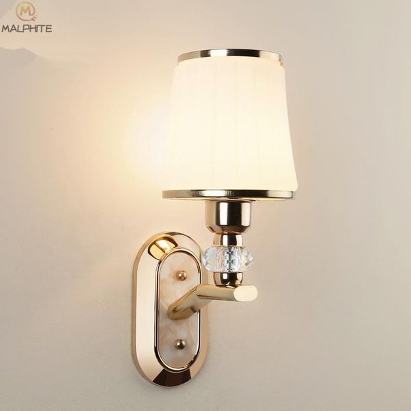 

wall lamp nordic modern lights led corridor glass lampshade lamps balcony living room golden bedroom home lighting fixtures