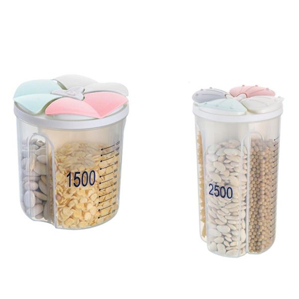 

storage bottles & jars kitchen tank sealed box compartment transparent plastic