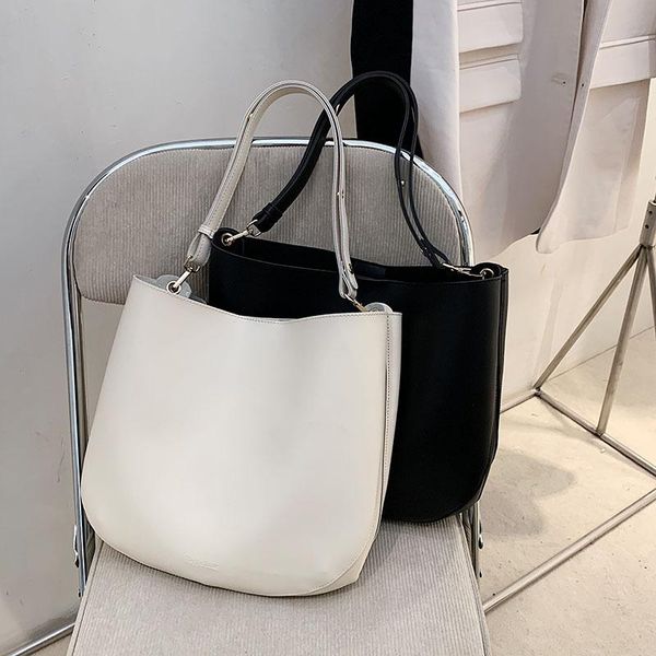 

shoulder bags textured bag women's large capacity 2021 luxury leather style korean fashion casual underarm tote